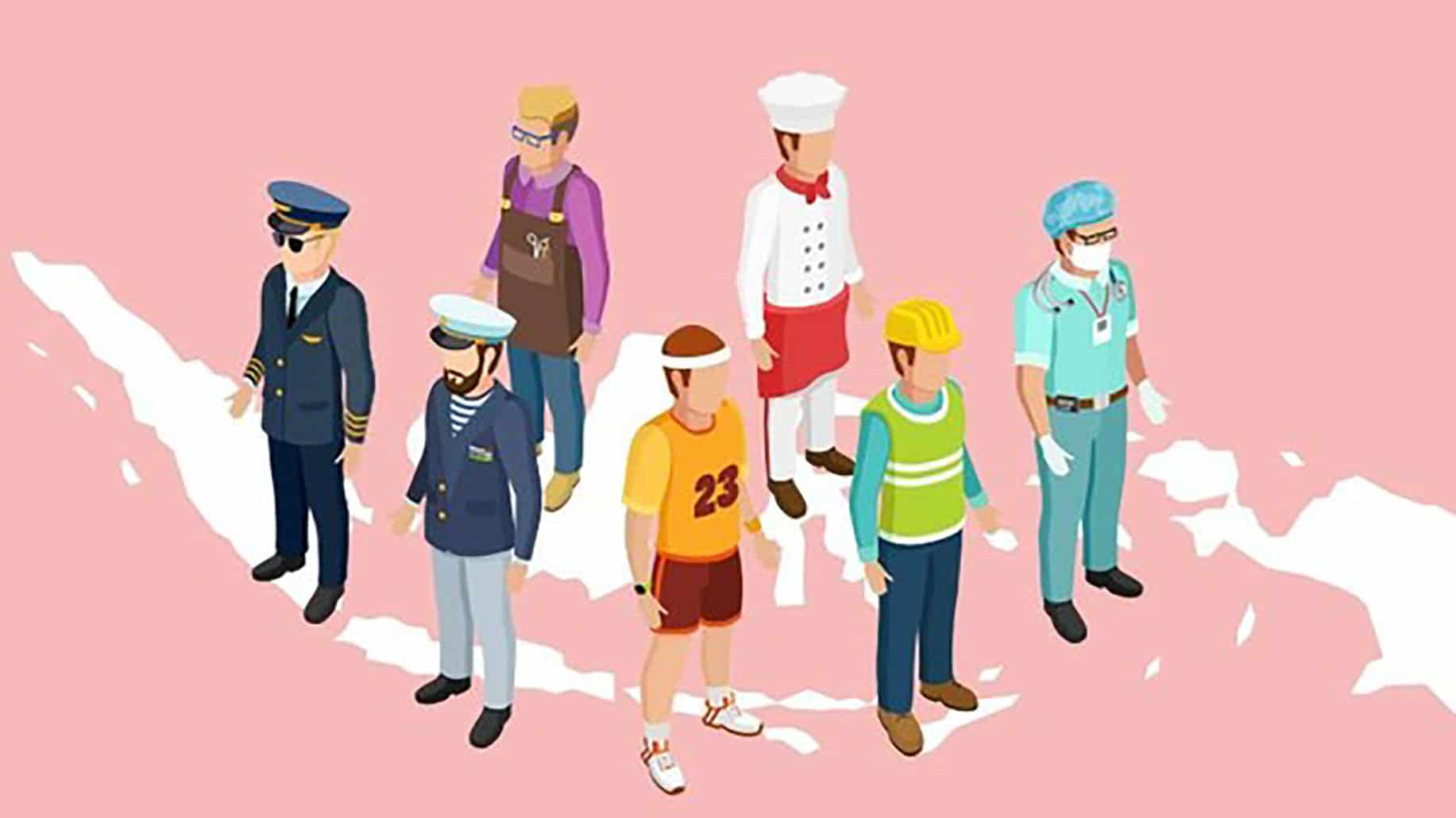 <p>Illustrasi tenaga kerja</p>
