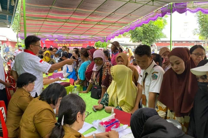 <p>Ket Foto: Ilustarasi Kegiatan Pasar Murah (Foto/Facebook Faridha Adhiesty Abdjul)</p>

