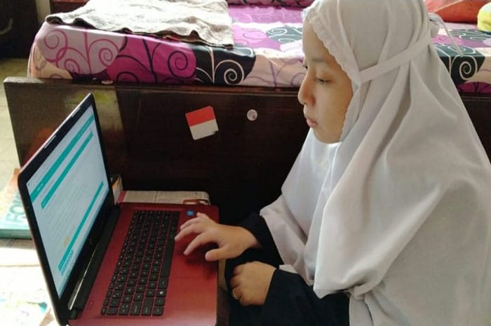 <p>Ilustrasi belajar dari rumah.</p>