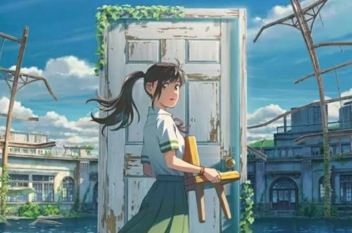 <p>Ket. Film Suzume no Tojimari (Foto/Twitter) </p>
