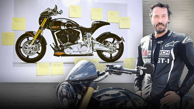 <p>Keanu Reeves dan motor gede hasil kreasi Arch Motorcycle (Foto/Arch) </p>
