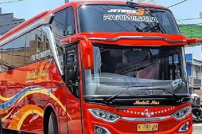 <p>Bus yang celaka di kawasan wisata Guci memiliki body Jet Bus 3+ (Foto/Busmania) </p>
