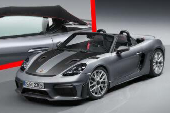 <p>Tampilan Porsche 718 Spyder RS 2024 yang menggoda (Foto/Carscoops)</p>
