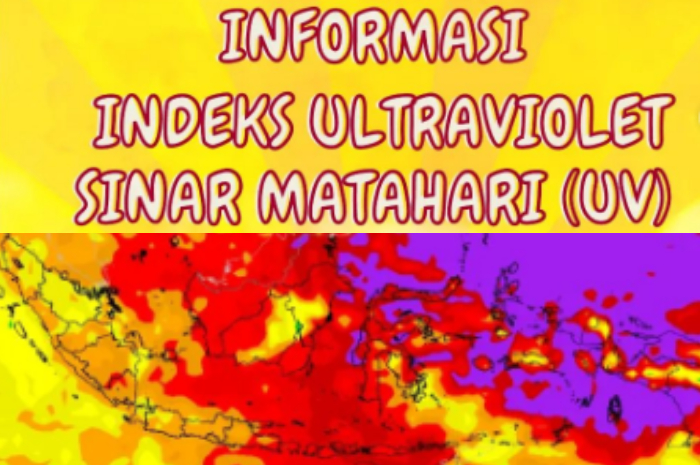 <p>Ket Foto: Informasi indeks ultraviolet sinar matahari yang dirilis BMKG (Foto/Instagram/@infobmkg)</p>
