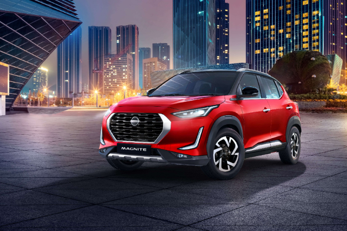 <p>Ket Foto: Nissan Magnite dengan warna Flare Garnet Red yang tampak trendy (Foto/Website Resmi Nissan)</p>
