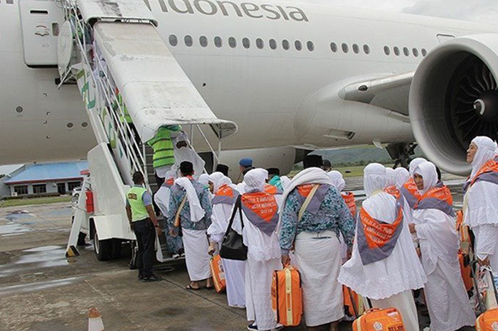 <p>Foto: Pemberangkatan Jamaah Haji.</p>
