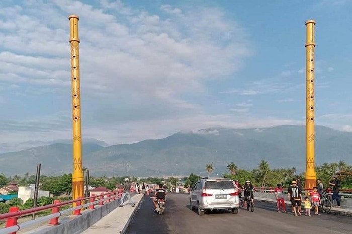 <p>Foto: Jembatan Lalove Kota Palu, Sulteng.</p>
