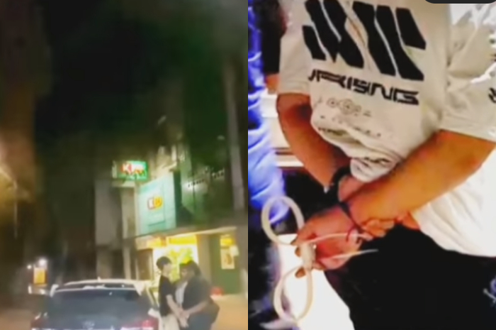 <p>Ket.Foto: Seorang anak remaja di Cikarang dipukuli oknum polisi akibat menyidir sang anak di WhatsApp (Foto/Instagram/@kabar.keras)</p>
