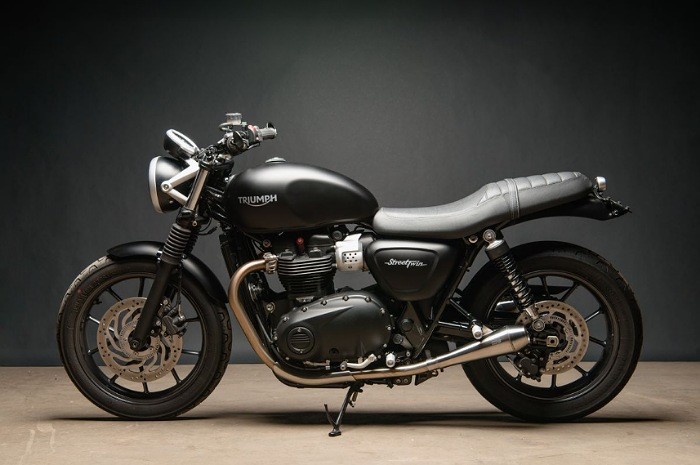 <p>Ket Foto: Foto dari motor kencang dan keren, Triumph Street Twin (Foto/Twitter/brs333333)</p>
