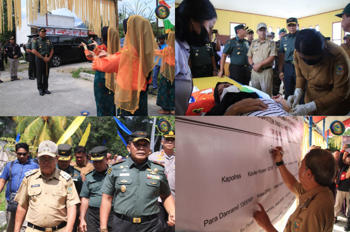 <p>Ket.Foto: Peresmian program penggunaan air bersih untuk menekankan angka stunting di Desa Gangga, Parigi Moutong (Foto/Prokopim Parigi Moutong)</p>
