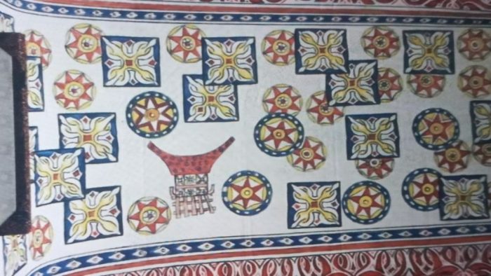 <p>Ket. Kain Lukis Khas Toraja (Foto/Humas Pemprov Sulsel) </p>