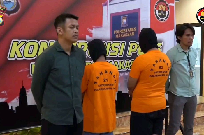 <p>Ket Foto: Kedua pelaku penculikan dan pembunuhan anak di Makassar (Foto/Instagram @Lambeturahmakassar)</p>
