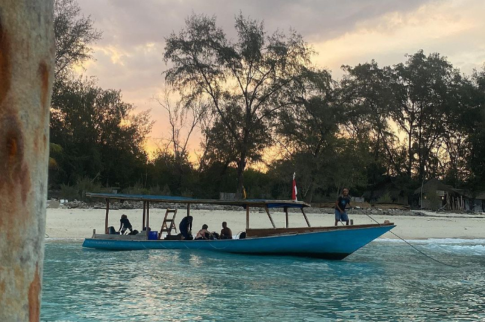 <p>Ket foto: Cantiknya wisata Gili Meno yang ada di Lombok Utara (Foto/Instagram/i.fathurr_)</p>
