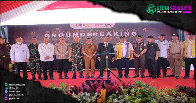 <p>Ket Foto: Kegiatan peletakan batu pertama pembangunan hunian tetap relokasi di kawasan Talise, Kota Palu, Sulteng, Senin 26 September 2022 (Foto/pu.go.id)</p>
