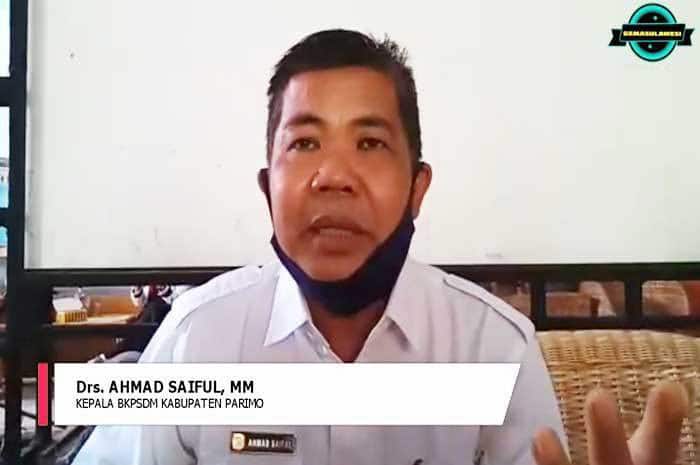 <p>Foto: Kepala BKPSDM Parigi Moutong, Ahmad Saiful.</p>
