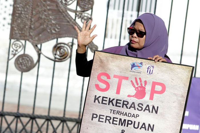 <p>Foto: Illustrasi kampanye stop kekerasan perempuan.</p>
