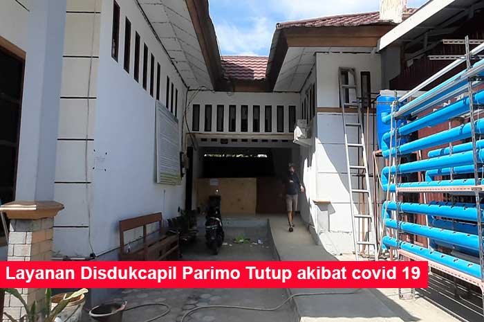 <p>Foto: Suasana Kantor Disdukcapil Sunyi Pasca Penutupan Layanan Akibat Covid 19.</p>
