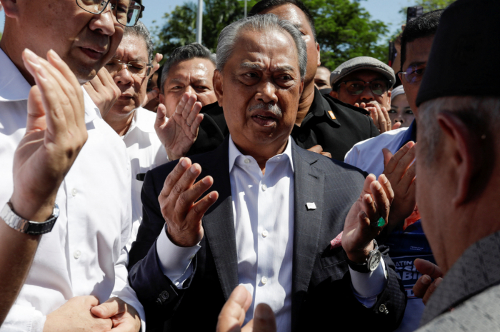 <p>Keterangan Foto: Mantan PM Malaysia Muhyidin,(Foto:/Twitter/@meimeichu)</p>

