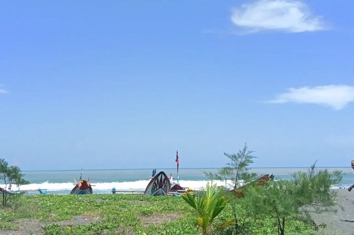 <p>Ket foto: Cantiknya wisata Pantai Congot yang ada di Yogyakarta (Foto/Instagram/xx_rfky0518)</p>
