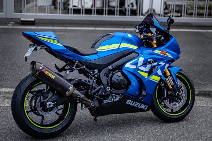 <p>Ket Foto: Foto dari motor Suzuki GSX R1000R (Foto/Twitter/eiyaax)</p>
