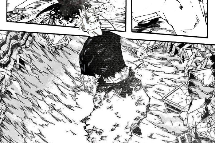 <p>Ket Foto: Foto dari art manga Jujutsu Kaisen, spoiler Gojo Satoru (Foto/Twitter/YassinMouhtad2)</p>
