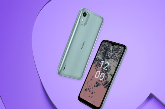 <p>Foto Nokia C12 Pro yang hadir dengan nuansa gaya metalik 3D (foto/website resmi Nokia)</p>
