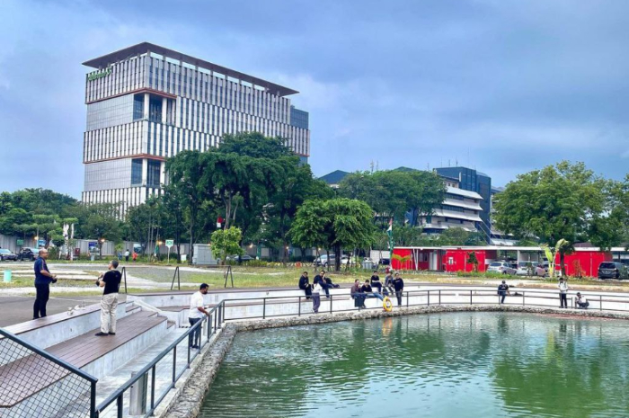 <p>Ket foto: View cantik dari ruang terbuka Cibis Park yang ada di Jakarta Selatan (Foto/Instagram/cibispark)</p>
