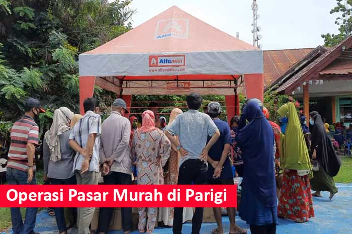 <p>Foto: Operasi pasar murah di Parigi.</p>

