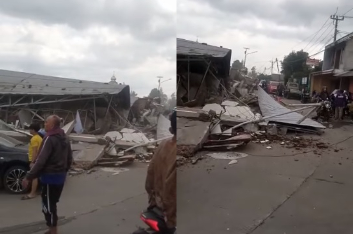 <p>Ket Foto: Gempa di Cianjur, Provinsi Jawa Barat (Foto/Facebook Badan Nasional Penanggulangan Bencana)</p>
