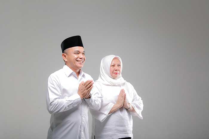 <p>Foto: Calon Walikota dan Wakil Walikota Palu, Hadianto Rasyid &#8211; dr Reny.</p>
