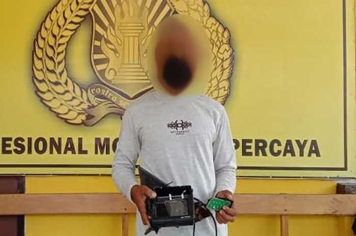 <p>Foto: Pelaku perusak alat GPS Kapal Nelayan di Banggai, Sulteng.</p>
