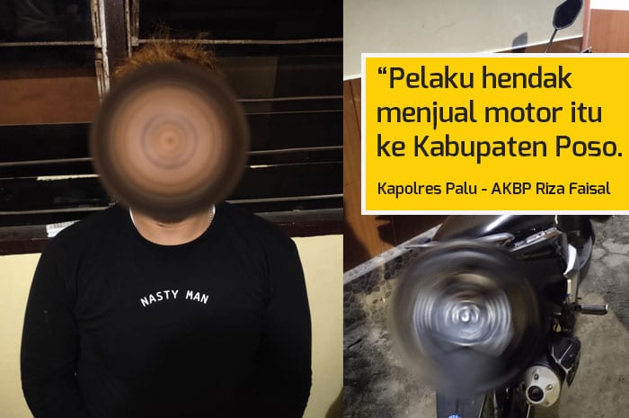 <p>Foto: Penangkapan pelaku curanmor di Palupi, Kota Palu, Sulawesi Tengah.</p>
