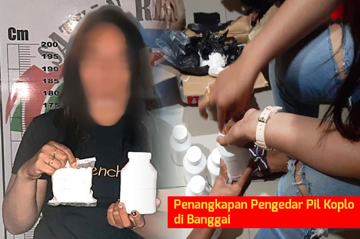 <p>Foto: Penangkapan pengedar pil koplo di Banggai, Sulteng.</p>
