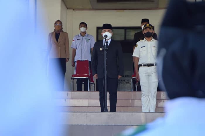 <p>Foto: Pengukuhan Paskibraka Kota Palu.</p>
