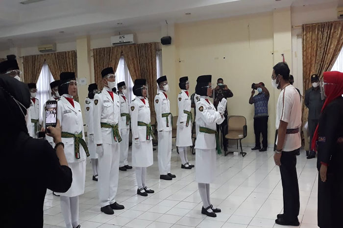 <p>Foto: Pengukuhan Paskibraka Parigi Moutong.</p>
