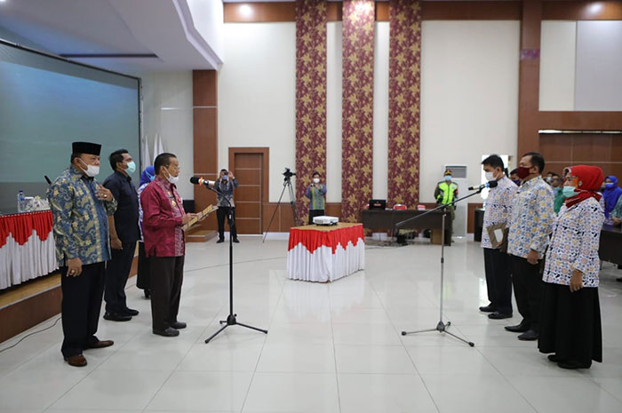 <p>Foto Pengukuhan Perkadis Bangga Kencana/sumber foto Humas Protokol Sulteng.</p>
