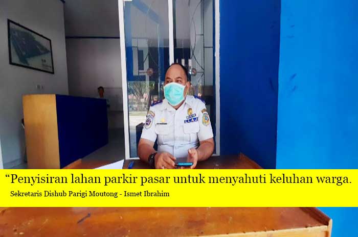 <p>Foto: Hindari Parkir Liar, Penyisiran parkir pasar di Parigi Moutong, Sulteng. Senin 22 Maret 2021.</p>
