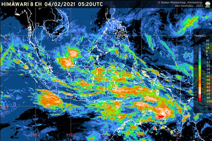 <p>Foto: Update Cuaca di Indonesia dari BMKG, 4 Februari 2021.</p>
