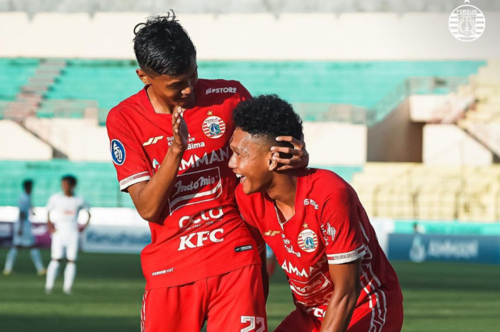 <p>Ket Foto: Persija saat melakukan celebrasi (Foto/Instagram Persija)</p>
