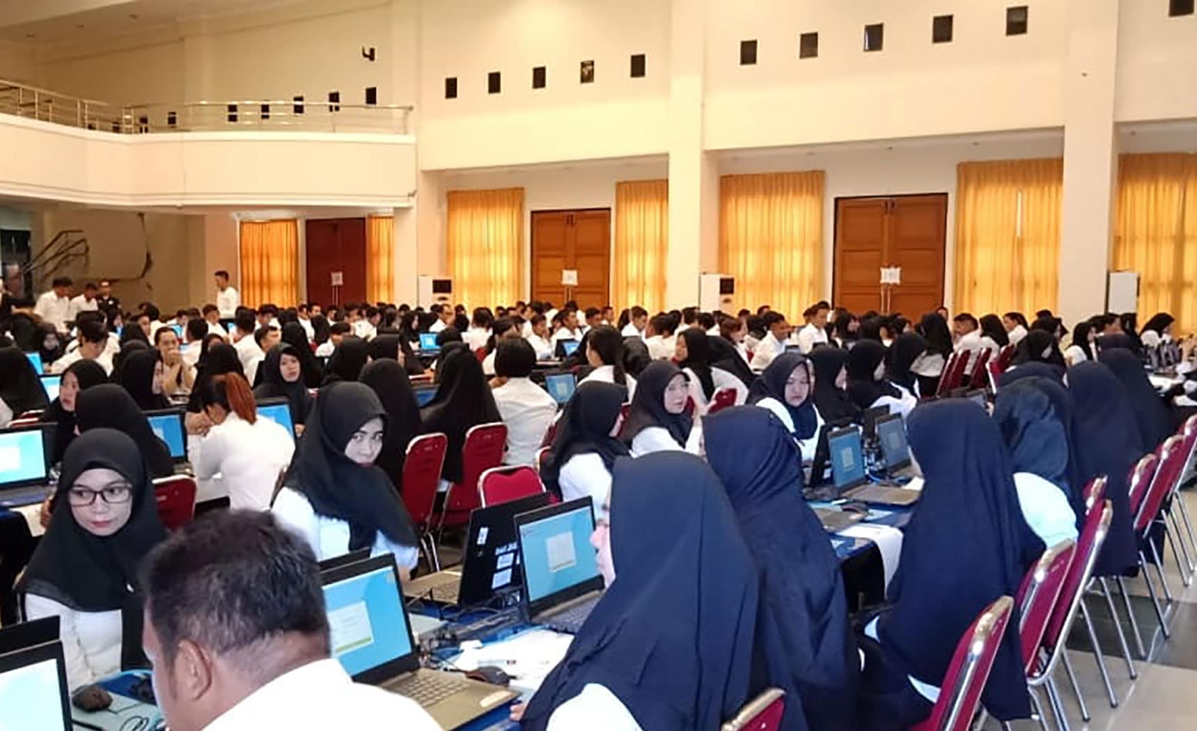 <p>Peserta ujian CAT CPNS Parigi Moutong.</p>
