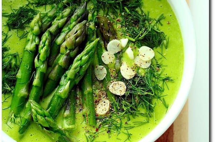 <p>Ket foto: resep membuat sup sayur asparagus (foto/Instagram/@olgasmilecom) </p>
