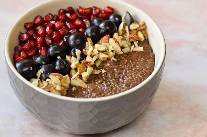 <p>Ket foto: resep cemilan puding chia cokelat (foto/Instagram/@honestly.hungry)</p>
