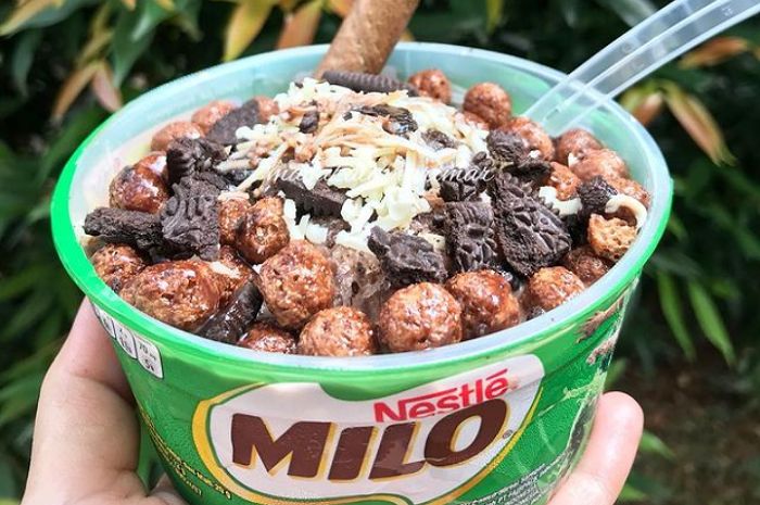 <p>Ket foto: resep membuat es kepal milo (foto/instagram/@masakalamarimar) </p>
