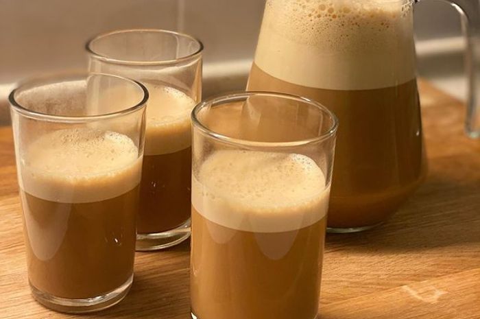 <p>Ket foto: resep membuat teh tarik (foto/instagram/@thermiemakes) </p>
