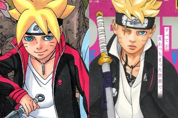 <p>Ket foto: tampilan baru Boruto setelah timeskip (foto/instagram/@naruhinaborusara8)</p>
