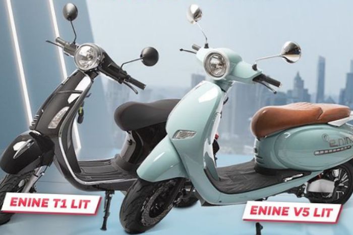 <p>Ket foto: perbandingan spesifikasi motor listrik  Enine V5 Lit dan Enine T1 Lite (foto/instagram/@enineindonesia) </p>
