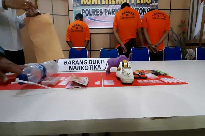 <p>Foto: Barang Bukti Kasus Narkoba Parigi Moutong 2020</p>
