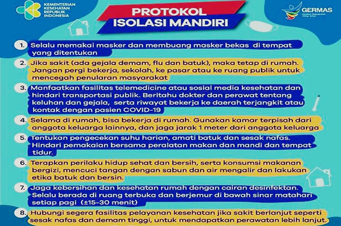 <p>Protokol Isolasi Mandiri</p>
