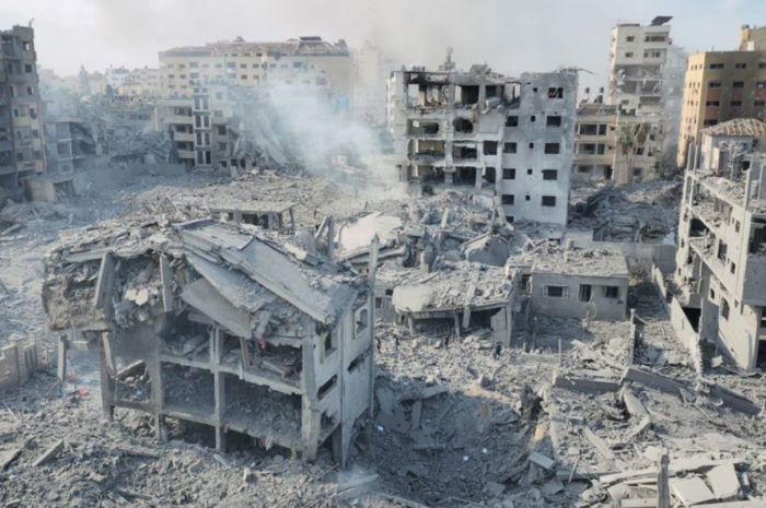 Ket. Foto : Ini Bagaimana Blokade yang Dilakukan Israel Menghambat Rekonstruksi Gaza (Foto/X/@UNRWA)
