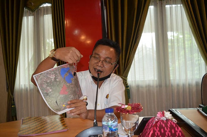 <p>Rakor Hunian Tetap Kota Palu, di Kantor Wali Kota Palu, Rabu 8 Juli 2020.</p>
